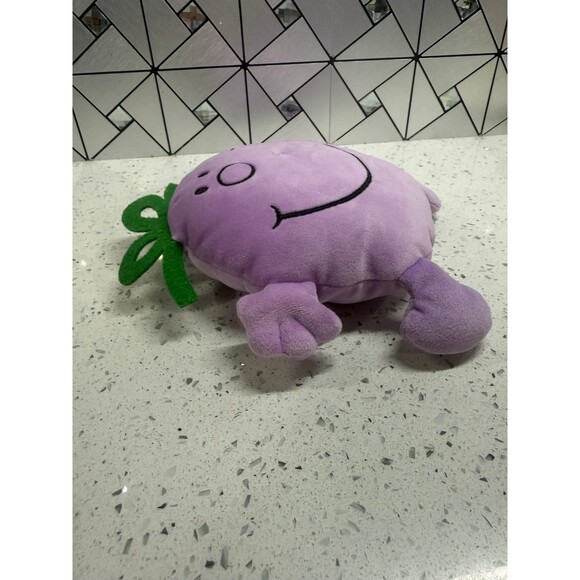 Little Miss Memes Naughty Purple 7" Soft Plush Toy Happy Face Gift Kids CUTE - Picture 9 of 9